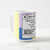 Der beste Rat, Muay Thai zu lernen Kaffeetasse (Vorderseite Links)