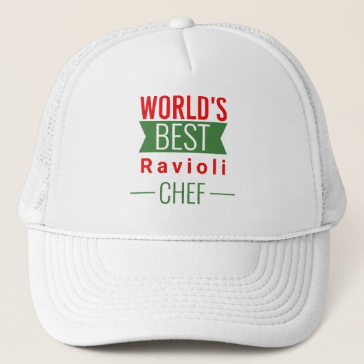 Der beste Ravioli-Koch der Welt Truckerkappe (Vorderseite)