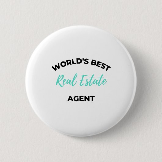 Der beste Real Anwesen Agent der Welt 2 Button (Vorderseite)