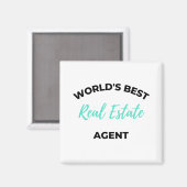 Der beste Real Anwesen Agent der Welt 2 Magnet (Vorderseite/Rückseite)