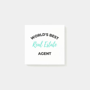 Der beste Real Anwesen Agent der Welt 2 Post-it Klebezettel