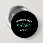 Der beste Real Anwesen Agent der Welt Button (Vorne & Hinten)