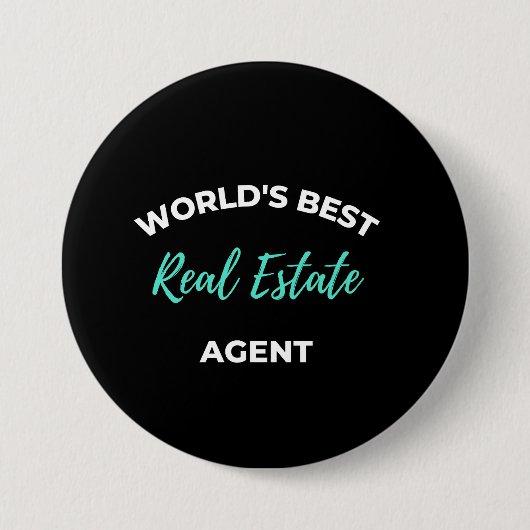 Der beste Real Anwesen Agent der Welt Button (Vorderseite)