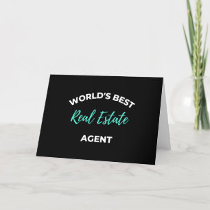 Der beste Real Anwesen Agent der Welt Feiertagskarte