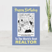 Der beste Realtor der Welt - Happy Birthday Karte (Vorderseite)