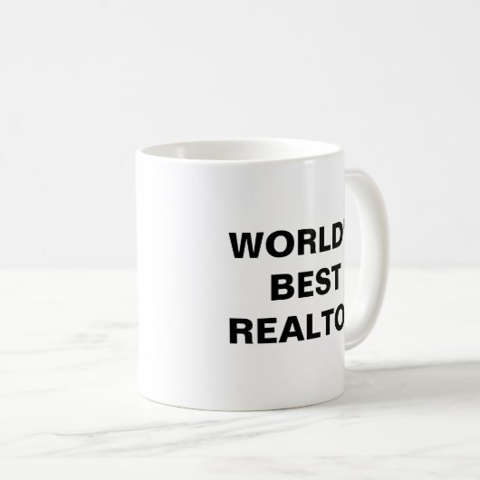 Der beste Realtor der Welt Kaffeetasse (VorderseiteRechts)