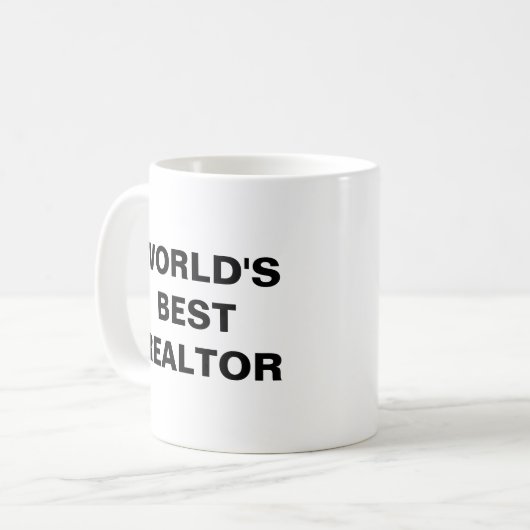 Der beste Realtor der Welt Kaffeetasse (Vorderseite Links)