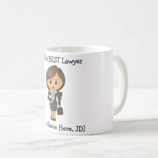 Der BESTE Rechtsanwalt der personalisierte Welt, Kaffeetasse (VorderseiteRechts)