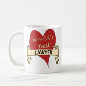 Der beste Rechtsanwalt der Welt Kaffeetasse (Links)