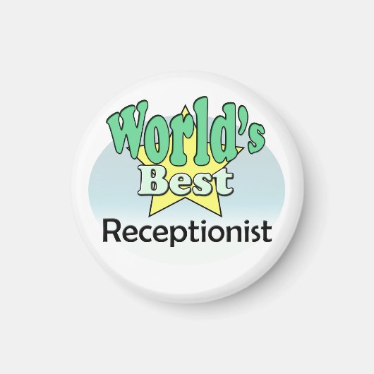 Der beste Rezeptionist der Welt Magnet (Vorne)