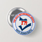 Der beste Ruhestands-Rat Button (Vorne & Hinten)