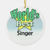 Der beste Sänger der Welt Keramikornament (Vorne)