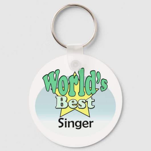 Der beste Sänger der Welt Schlüsselanhänger (Vorderseite)
