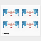 Der beste Santa Rechteckiger Aufkleber (Blatt)