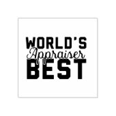Der beste Schätzer der Welt Gummistempel (Prägung)
