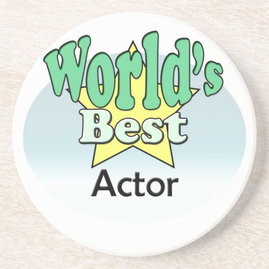 Der beste Schauspieler der Welt Getränkeuntersetzer (Vorne)