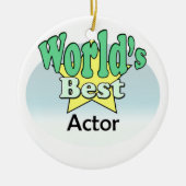 Der beste Schauspieler der Welt Keramik Ornament (Vorne)