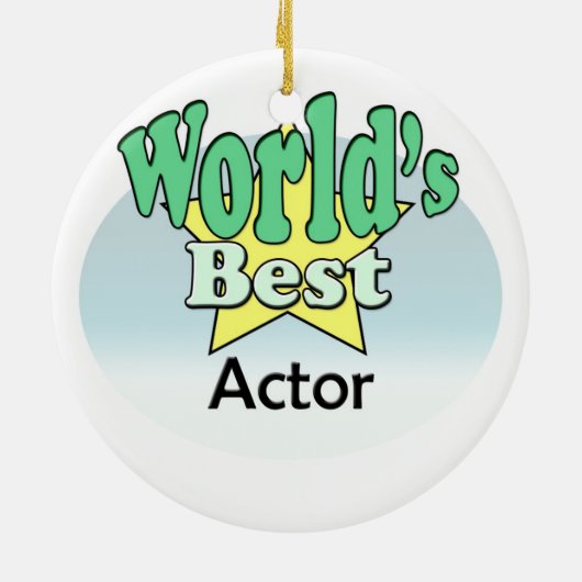 Der beste Schauspieler der Welt Keramik Ornament (Hinten)