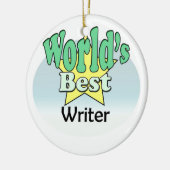 Der beste Schriftsteller der Welt Keramik Ornament (Links)
