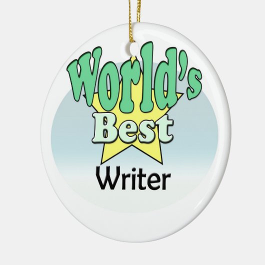 Der beste Schriftsteller der Welt Keramik Ornament (Links)
