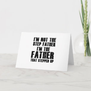 Der beste Schritt Vater Vater Vater Vater Papa Karte