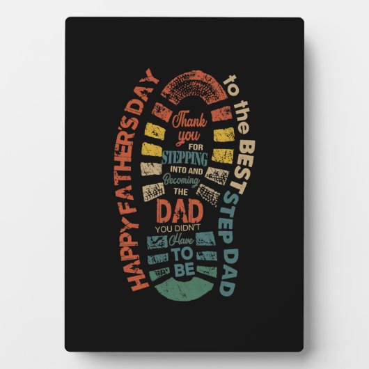 Der beste Schritt Vater Vielen Dank, dass Sie in Fotoplatte (Vorderseite)