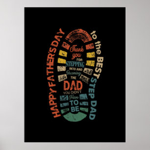 Der beste Schritt Vater Vielen Dank, dass Sie in Poster