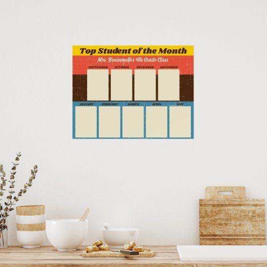 Der beste Schüler im Foto des Monats Poster (Küche)