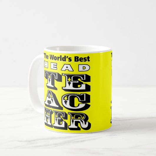 Der beste Schulleiter der Welt Kaffeetasse (Vorderseite Links)