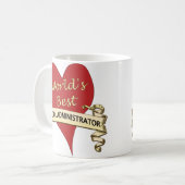 Der beste Schulverwalter der Welt Kaffeetasse (Vorderseite Links)