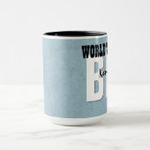 Der beste SCHWAGER der Welt blauer individueller Tasse (Zentrum)