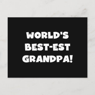 Der beste Schwarz- oder Weißtext der Welt Postkarte