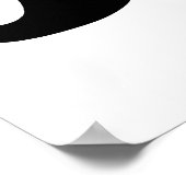 DER BESTE SCHWARZE MUSTACHE POSTER (Ecke)