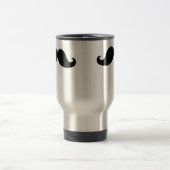 DER BESTE SCHWARZE SCHNURRBART REISEBECHER (Mittel)