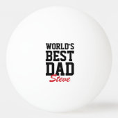 Der beste Schwarze und Rote Vater der Welt Tischtennisball (Vorderseite)