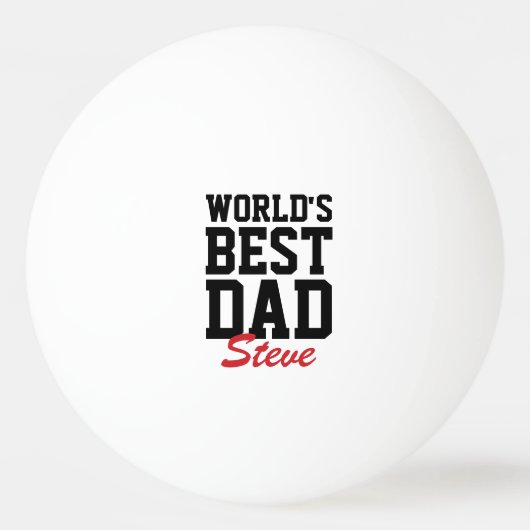 Der beste Schwarze und Rote Vater der Welt Tischtennisball (Vorderseite)