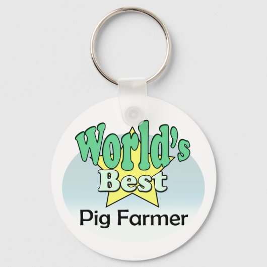 Der beste Schweinezüchter der Welt Schlüsselanhänger (Vorderseite)