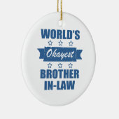 Der beste Schwiegersohn der Welt Keramik Ornament (Rechts)