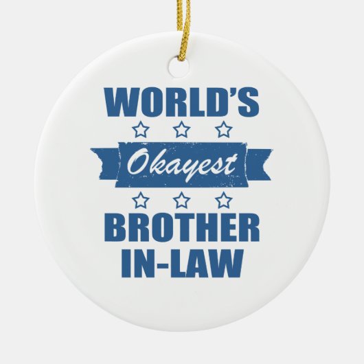 Der beste Schwiegersohn der Welt Keramik Ornament (Vorne)