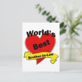 Der beste Schwiegersohn der Welt Postkarte (Stehend Vorderseite)