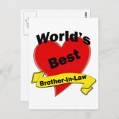 Der beste Schwiegersohn der Welt Postkarte (Vorne/Hinten)