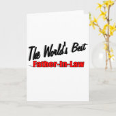 Der beste Schwiegervater der Welt Karte (Gelbe Blume)