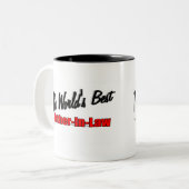 Der beste Schwiegervater der Welt Zweifarbige Tasse (Vorderseite Links)