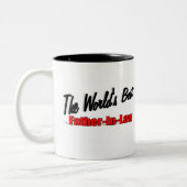 Der beste Schwiegervater der Welt Zweifarbige Tasse (Links)