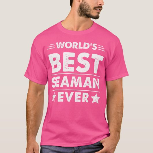 Der beste Seeaman der Welt je T-Shirt (Vorderseite)