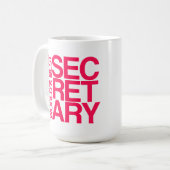 Der beste Sekretär Coffee Mug der Welt Kaffeetasse (Vorderseite Links)