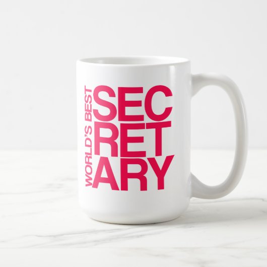 Der beste Sekretär Coffee Mug der Welt Kaffeetasse (Rechts)
