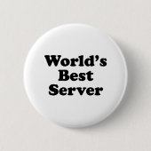 Der beste Server der Welt Button (Vorderseite)