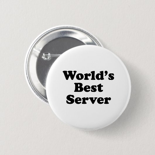 Der beste Server der Welt Button (Vorne & Hinten)