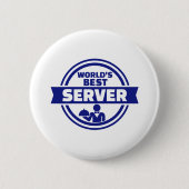 Der beste Server der Welt Button (Vorderseite)